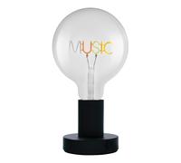 OSRAM Lampe de table LED 1906 Letter, lettrage musical, néon, 1,2 W, E27, noir,