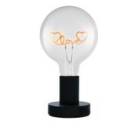OSRAM Lampe de table LED 1906 Letter Love, néon, 1,2 W, E27, noir, blanc extra