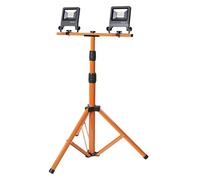 Osram Lampe de travail LED Trépied 2x20W 840, 4000K blanc froid, 3400 lm, | LED Worklight Tripod, Outdoor Lighting (Special), Gris foncé, 25000 h, pack de 1