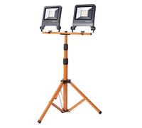 Projecteur Chantier Led Double 2x50w éclairage Puissant 2x50w, Lumière Neutre 4000k, Sur Trépied Stable - Osram