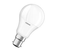 Osram Ampoule LED avec Culot B22d, Couleur Température 2700 K Blanc chaud, Efficacité 8,50 W équivalent à 60 W, Verre dépolie, Ampoules LED Classiques