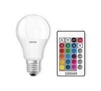 OSRAM lampe LED | Culot: E27 | Blanc chaud | 2700 K | 9 W | Equivalente à 60 W technologie incandescente | dépolie | LED Retrofit RGBW lamps with remote control nergie efficace