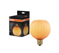 Osram Lampe LED DECOR FLAT en verre coloré, globe Ø125mm, orange, E27, | DECOR LED FLAT LAMP 3.5W 827 E27 Non-DIM, LED Lamps, orange, 125 mm dia, 25000 h, pack de 1