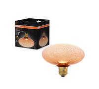 OSRAM Lampe LED DECOR FLAT en verre craquelé, plate Ø150 mm, orange, E27, | DECOR LED FLAT LAMP 3.5W 827 E27 Non-Dim, LED Lamps, orange, 150 mm dia, 25000 h, pack de 1