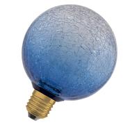 Osram Lampe LED DECOR FLAT en verre craquelé, ronde Ø125 mm, bleue, E27, | DECOR LED FLAT LAMP 3.5W 827 E27 Non-Dim, LED Lamps, Bleu, 125 mm dia, 25000 h, pack de 1