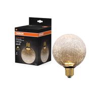 Osram Lampe LED DECOR FLAT en verre craquelé, ronde Ø125 mm, marron, E27, | DECOR LED FLAT LAMP 3.5W 827 E27 Non-Dim, LED Lamps, Marron, 125 mm dia, 25000 h, pack de 1