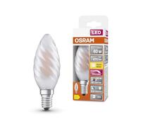 OSRAM Lampe LED dimmable Superstar avec un rendu des couleurs particulièrement élevé (CRI90) - E14-base - verre dépoli - Blanc chaud (2700K) - 470 Lumen - Remplacement de 40W-Ampoules 1-Pack} blanc G