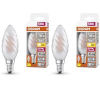 Osram Lampe LED dimmable Superstar avec un rendu des couleurs particulièrement élevé (CRI90), E14-base, verre dépoli,Blanc chaud (2700K), 470 Lumen,Remplacement de 40W-Ampoules 1-Pack (Lot de 2)
