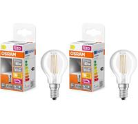 Osram Lampe LED dimmable Superstar avec un rendu des couleurs particulièrement élevé (CRI90), E14-base, Aspect filament,Blanc chaud (2700K), 470 Lumen,Remplacement de 40W-Ampoules 1-Pack (Lot de 2)