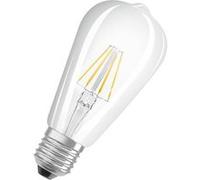 OSRAM Lampe LED dimmable Superstar avec un rendu des couleurs particulièrement élevé (CRI90) - E27-base - Aspect filament - Blanc froid (4000K) - 730 Lumen - Remplacement de 60W-Ampoules 1-Pack} blanc