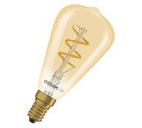 Osram Lampe LED Edison Vintage 1906 Spiral ST48, 2,8 W, E14, dorée, fil spiralé, look vintage, convient pour luminaires ouverts, vitrines, lampes de table, salons
