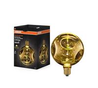 Osram Lampe LED en verre DECOR FLAT Electro Retro, moyenne Ø 150 mm, dorée, E27, 3,5 W, 300 lm, 2 700 K, blanc chaud, electroball