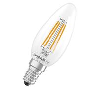Osram Ampoule LED Retrofit CLASSIC B Flamme E14 3,4 W 2700 K 470 lm verre transparent non dimmable