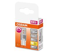 Osram Lampe LED PIN dimmable avec culot G9, blanc chaud (2700K), 350 lumens, verre clair, multi-pack