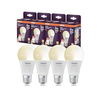Osram Lampe LED SMART A60 forme d'ampoule E27, 9 W ZigBee 3.0, intensité variable 2700 K blanc chaud, contrôle par application, Alexa, Google Assistant,4-Pack
