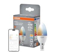 Osram Lampe LED SMART+ B40, forme bougie E14, Tunable White, contrôlable