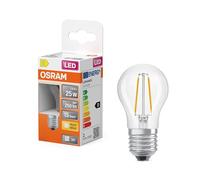 Osram Lampe LED Star Globe P25 Filament, 2700 K blanc chaud, 1,8 W, E27, | LED Star Classic P 25 Filament, LED Lamps, Clair, 45 mm dia, 15000 h, pack de 1