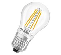 Osram Lampe LED Star Globe P40 Filament, 6 500 K blanc froid lumière du jour, 3,4 W, E27, transparente, 470 lm, pour luminaires de table et suspendus, 15 000 h