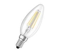Osram Lampe LED Star Mini Candle E14 transparente 6500K blanc froid, LED à filament, décorative en forme de B, sans mercure, 15 000 h, lumière instantanée, lustre