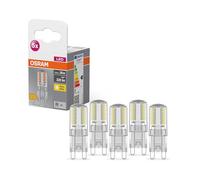 Osram Ampoules LED G9 LED Star PIN verre clair 2700K blanc chaud 2,6 W 320 lm Pack de 5