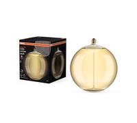 Osram Lampe LED Vintage 1906 BigBall45, 12 W (550 lm), blanc chaud 1800 K, boîtier en plastique ambré, culot E27, technologie d'aimant à filament, intensité variable