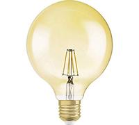 Osram Lampe LED Vintage Edition 1906 en forme de boule avec culot E27, sans gradation, transparente, 2,8 watts, blanc chaud - 2400 Kelvin, paquet de 1, Globe