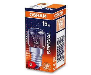 OSRAM Lampe spéciale four E14 jusqu’à 300 degrés Special Oven T / Ampoule pour four 15 Watt / culot à vis / clair, blanc chaud - 2700K