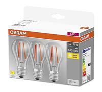 Osram Ampoule LED BASE CLASSIC A75 7,5 W 2700 K blanc chaud E27 Lot de 3