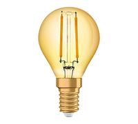 OSRAM Lamps Vintage Edition 1906 Ampoule LED à Filament, Culot E14, Forme Sphérique Or Ambrée, Blanc Chaud 2500 K, 2,5 W (équivalent 22 W)