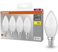 Osram Ampoule LED HOMELIGHTING 4058075819474 4,9 W (équiv. 40 W) Blanc chaud E14 35×103 mm Lot de 4