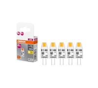 OSRAM Ampoule LED G4 1W (équiv. 10W) blanc chaud 2700K non dimmable pack de 5 verre mat