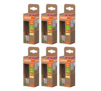OSRAM LED Classic B60 Filament E14 3,8W/827 - Lot de 6 Blanc Chaud