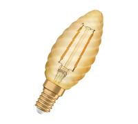 Osram LED Filament Ampoule bougie torsadée Vintage 1906 1,5W = 12W E14 or 120lm extra blanc chaud 2400K