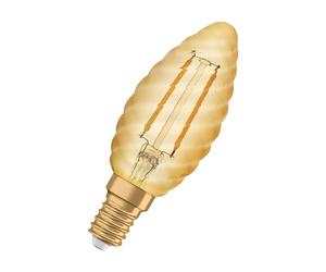 Osram LED Filament Ampoule bougie torsadée Vintage 1906 1,5W = 12W E14 or 120lm extra blanc chaud 2400K