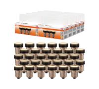 OSRAM LED FLAT Lampe, pack avantage de 30 lampes ultra-compactes, remplace les ampoules 28W classiques, 3.5W, blanc chaud (2700K), verre mat, E27