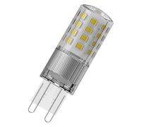 OSRAM LED PIN LED-Lampe aus klarfarbenem Kunststoff, mit 4.4 W für 600 lm, warmweißes Licht mit 2700 K, multicolor, Retrofit-Stecksockel G9, CRI 80, EEK D, dimmbar.