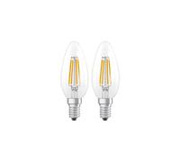 Lampe LED OSRAM LED Retrofit CLASSIC B Flamme E14 3,4 W 2700 K Verre transparent 470 lm non dimmable