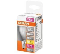 OSRAM LED sphérique verre dépoli variable 6.5W E14 806lm 2700K chaud - Boite de 1