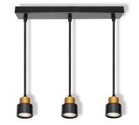 Osram LED SPOT SECTORAL BLACK 3XGU10 PENDANT | LED SPOT SECTORAL BLACK AND GOLD, Spot lights and ceiling spots, Noir/Doré, , pack de 1