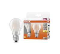Osram LED Star Classic A75 LED lampe pour la prise E27, forme de poire, verre Matt, 1055 lumens, blanc chaud (2700k), remplacement des ampoules 75W conventionnelles, non dimmables, 2 pack