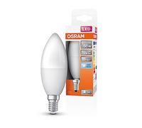 Osram LED Star Classic B60 LED lampe pour la base E14, forme de bougie, look Matt, 806 lumens, blanc froid (4000K), remplacement des ampoules 60W conventionnelles, non dimmables, 1 pack