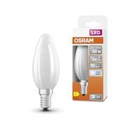 Osram LED Star Classic en forme de mini bougie classique, lumière blanche froide (4000 K) de 5,5 W / 806 lm, en verre dépoli sans plomb, culot E14, IP20, EEK D, diamètre 35 mm.
