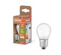 Osram LED Superstar Classic P 40 en forme de mini bouclassique en verre dépoli, 2,2 W, 470 lm,E27, lumière blanc chaud de 2700 K, EEK A, 45 mm de diamètre.
