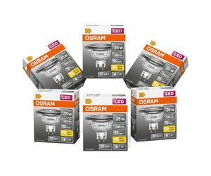Osram LEDSMR163536 3,4W/827 12V GU5.3 - Dimmable, Blanc Chaud (Pack de 6)