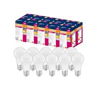 OSRAM Lot de 10 x Ampoule LED | Culot: E27 | Blanc chaud | 2700 K | 8,50 W | équivalent à 60 W | dépolie | LED VALUE CLASSIC A