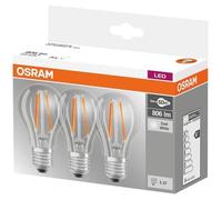 OSRAM HOMELIGHTING 4058075819535 LED CEE E (A - G) E27 forme de poire 6.5 W = 60 W blanc neutre (Ø x H) 60 mm x 60 mm 3 pc(s)