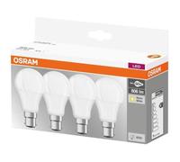 OSRAM HOMELIGHTING 4058075819511 LED CEE F (A - G) B22d forme de poire 8.5 W = 60 W blanc chaud (Ø x L) 60 mm x 107 mm 4 pc(s)