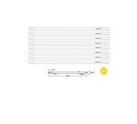 OSRAM Lot de 8 x SubstiTUBE® STAR PC | Tube LED culot G13, Longueur: 603 mm | 7,30W = 18W équivalent incandescent | dépolie | Blanc chaud | 3000K