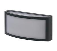 Osram Luminaire d’extérieur ENDURA CLASSIC CUADRA, applique murale, E27, gris foncé, aluminium, installation facile et rapide, diffuseur dépoli e protection IP65, utilisation en extérieur