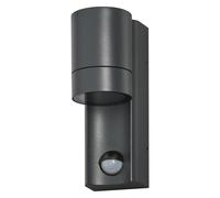 OSRAM ENDURA CLASSIC ISIDOR W S lampe d'extérieur, applique murale, GU10, gris foncé, aluminium, installation facile, éclairage indirect, indice de protection IP65, capteur de lumière du jour, détecte